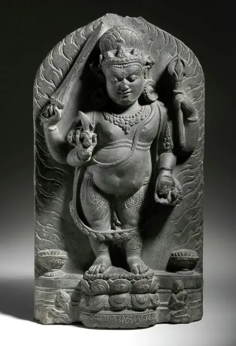 Framed Print : The Buddhist Deity Wisdom Mahakala (Jñana Mahakala), c.9th century. Creator: Unknown Framed Print : The Buddhist Deity Wisdom Mahakala (Jñana Mahakala), c.9th century. Creator: Unknown