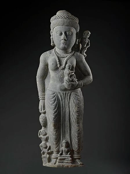 The Buddhist Goddess Hariti with Children (image 1 of 6), c.1st century B.C.. Creator: Unknown