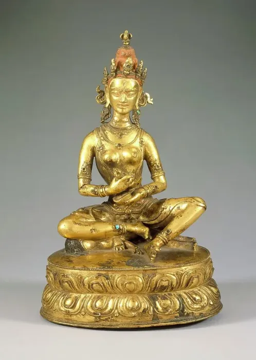 Framed Print : The Buddhist Goddess Nairatmya, 16th century. Creator: Unknown Framed Print : The Buddhist Goddess Nairatmya, 16th century. Creator: Unknown