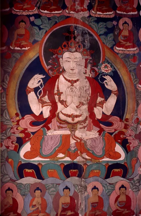 Framed Print : Buddhist painting, Ladakh, India, 1988. Creator: Amanda Waite Framed Print : Buddhist painting, Ladakh, India, 1988. Creator: Amanda Waite