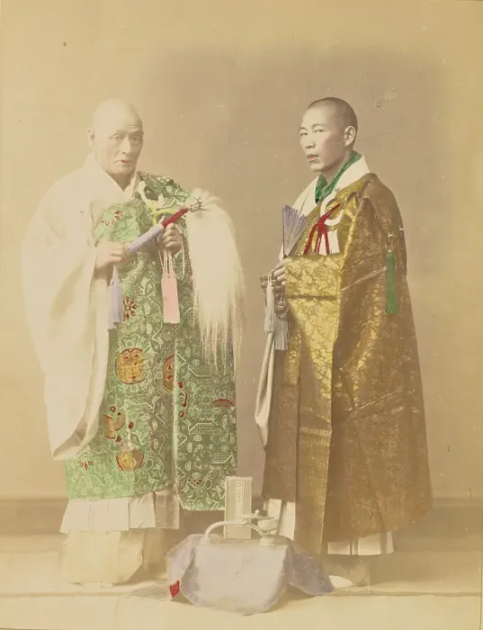 Framed Print : Buddhist Priests, 1897. Creator: Ogawa Kazumasa Framed Print : Buddhist Priests, 1897. Creator: Ogawa Kazumasa