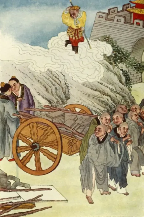 Framed Print : Buddhists as Slaves in Slow-Carts Country, 1922. Creator: Unknown Framed Print : Buddhists as Slaves in Slow-Carts Country, 1922. Creator: Unknown