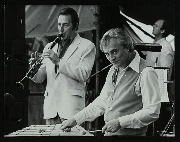 Buddy DeFranco and Terry Gibbs at the Capital Radio Jazz Festival, Knebworth, Hertfordshire, 1981