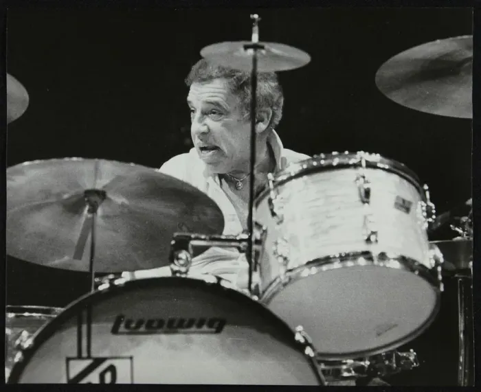 Framed Print : Buddy Rich in concert at the Forum Theatre, Hatfield, Hertfordshire Framed Print : Buddy Rich in concert at the Forum Theatre, Hatfield, Hertfordshire