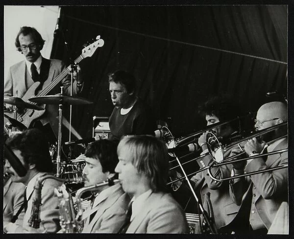 Buddy Rich in concert at the Newport Jazz Festival, Ayresome Park, Middlesbrough, 1978