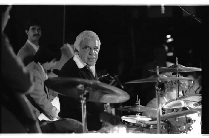Framed Print : Buddy Rich, Lewisham Jazz Festival, Lewisham, 1988. Artist: Brian O Connor Framed Print : Buddy Rich, Lewisham Jazz Festival, Lewisham, 1988. Artist: Brian O Connor