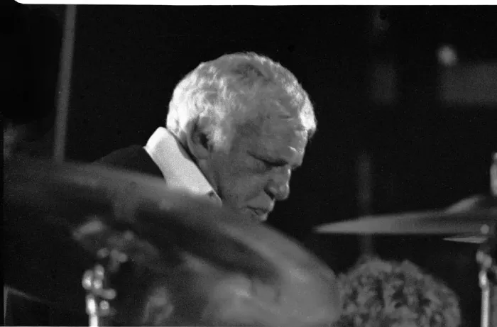 Framed Print : Buddy Rich, Lewisham Jazz Festival, Lewisham, 1988. Artist: Brian O Connor Framed Print : Buddy Rich, Lewisham Jazz Festival, Lewisham, 1988. Artist: Brian O Connor