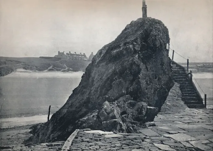 Framed Print : Bude - The Chapel Rock, 1895 Framed Print : Bude - The Chapel Rock, 1895