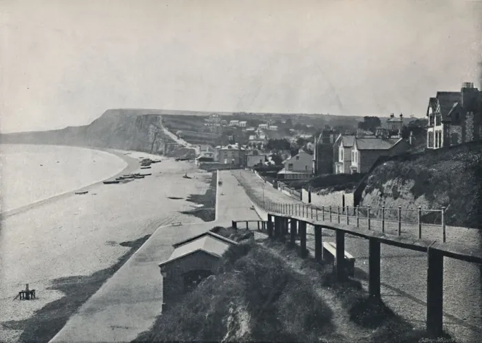 Framed Print : Budleigh Salterton - General View of the Valley, 1895 Framed Print : Budleigh Salterton - General View of the Valley, 1895