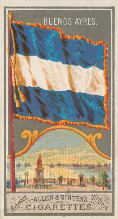 Framed Print : Buenos Aires, from the City Flags series (N6) for Allen & Ginter Cigarettes Brands Framed Print : Buenos Aires, from the City Flags series (N6) for Allen & Ginter Cigarettes Brands