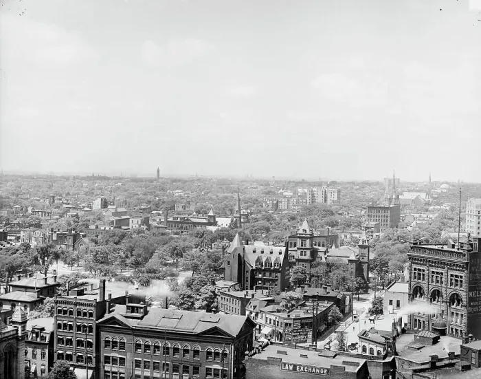Framed Print : Buffalo, N.Y. from Prudential Building, between 1900 and 1906. Creator: Unknown Framed Print : Buffalo, N.Y. from Prudential Building, between 1900 and 1906. Creator: Unknown