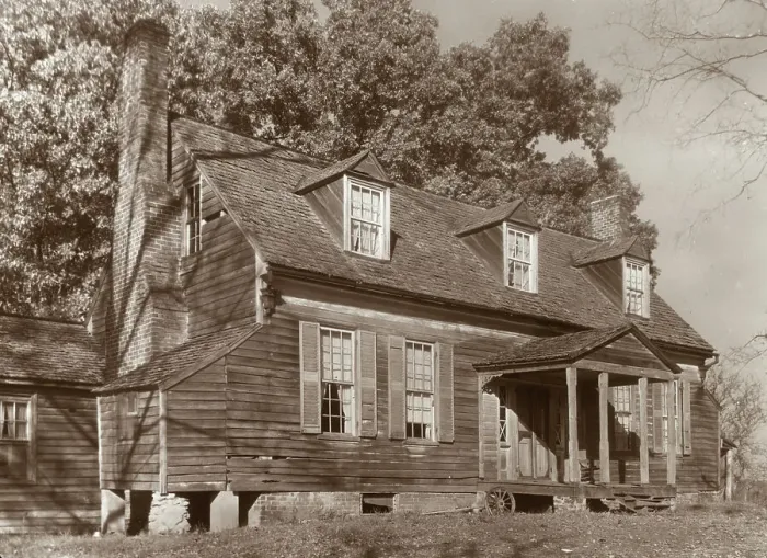 Framed Print : Buffalo Springs farm house, Buffalo Springs, Mecklenburg County, Virginia, 1935. Creator: Frances Benjamin Johnston Framed Print : Buffalo Springs farm house, Buffalo Springs, Mecklenburg County, Virginia, 1935. Creator: Frances Benjamin Johnston