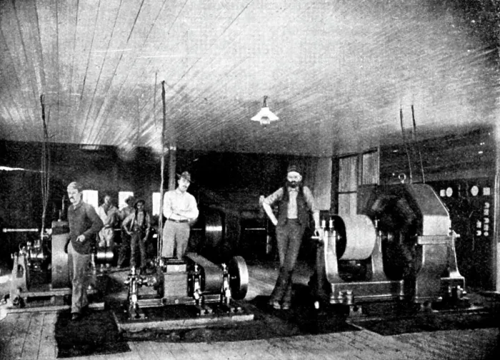 Framed Print : The Buffelsdoorn Mine: Dynamo-Room, 1895. Creator: A. Betton Framed Print : The Buffelsdoorn Mine: Dynamo-Room, 1895. Creator: A. Betton