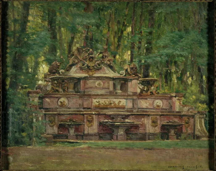 Framed Print : Buffet d'eau in the Grand Trianon gardens, 1917. Creator: Marius Michel Framed Print : Buffet d'eau in the Grand Trianon gardens, 1917. Creator: Marius Michel
