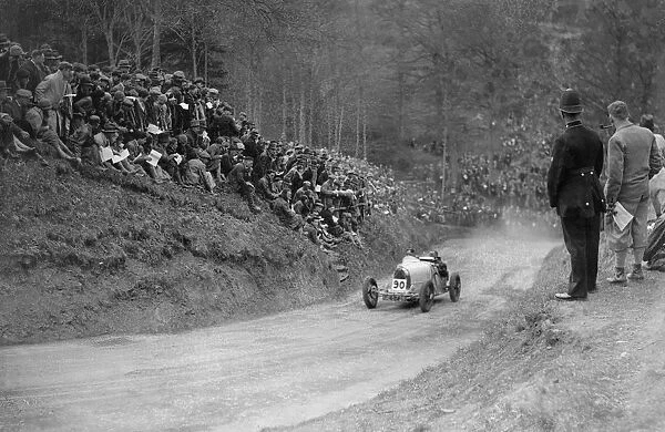 Bugatti Type 37 competing in the Shelsley Walsh Amateur Hillclimb, Worcestershire, 1929