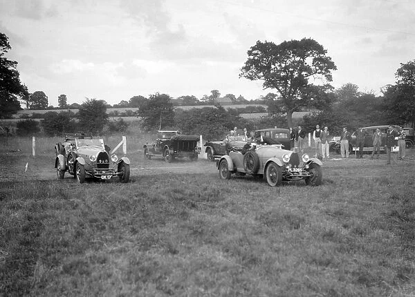Bugatti Type 43 and 44 taking part in the Bugatti Owners Club gymkhana, 5 July 1931