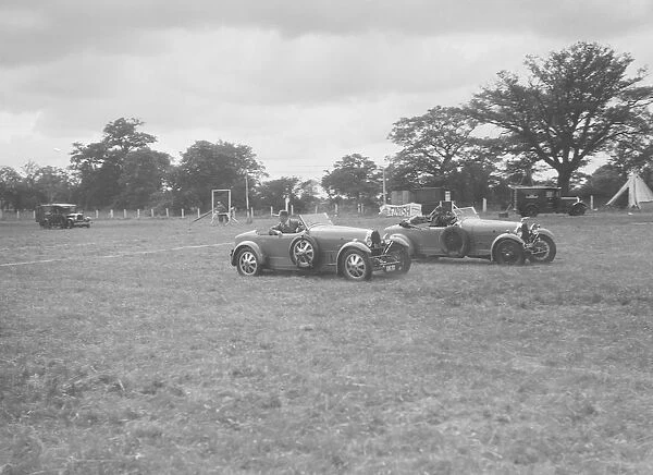 Bugatti Type 43 and Type 44 taking part in the Bugatti Owners Club gymkhana, 5 July 1931