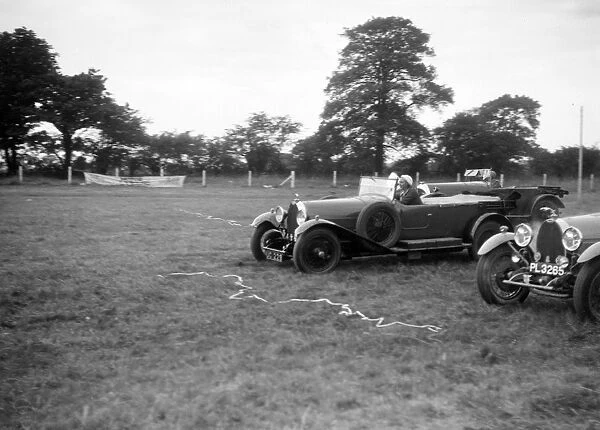 Two Bugatti Type 44s taking part in the Bugatti Owners Club gymkhana, 5 July 1931