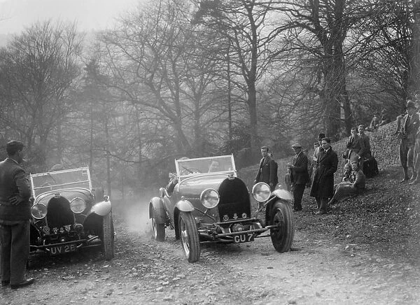 Bugatti Type 49, Bugatti Owners Club Trial, Nailsworth Ladder, Gloucestershire, 1932