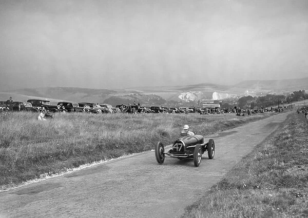 Bugatti Type 59 of A Baron competing in the Bugatti Owners Club Lewes Speed Trials, Sussex, 1937