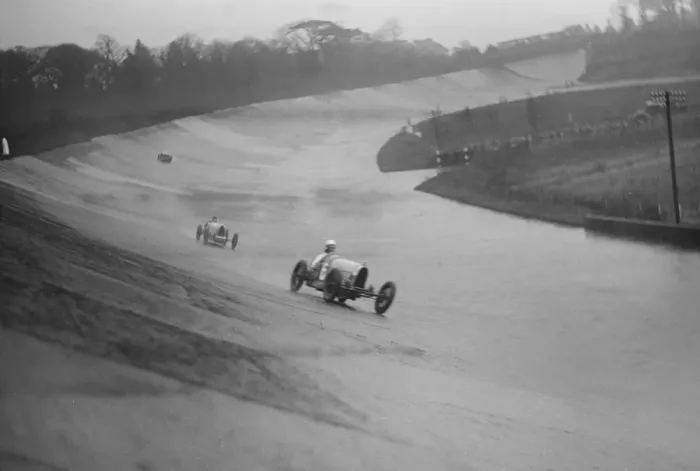 Framed Print : Two Bugattis racing at a BARC meeting, Brooklands, Surrey, 1931 Artist: Bill Brunell Framed Print : Two Bugattis racing at a BARC meeting, Brooklands, Surrey, 1931 Artist: Bill Brunell