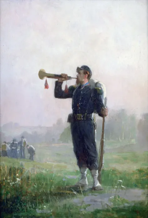 Framed Print : The Bugle, c1846-1890. Artist: Paul Alexandre Protais Framed Print : The Bugle, c1846-1890. Artist: Paul Alexandre Protais