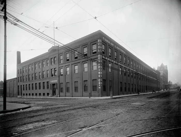 Framed Print : Buhl Stamping Co. building, Detroit, Mich. between 1905 and 1915. Creator: Unknown Framed Print : Buhl Stamping Co. building, Detroit, Mich. between 1905 and 1915. Creator: Unknown