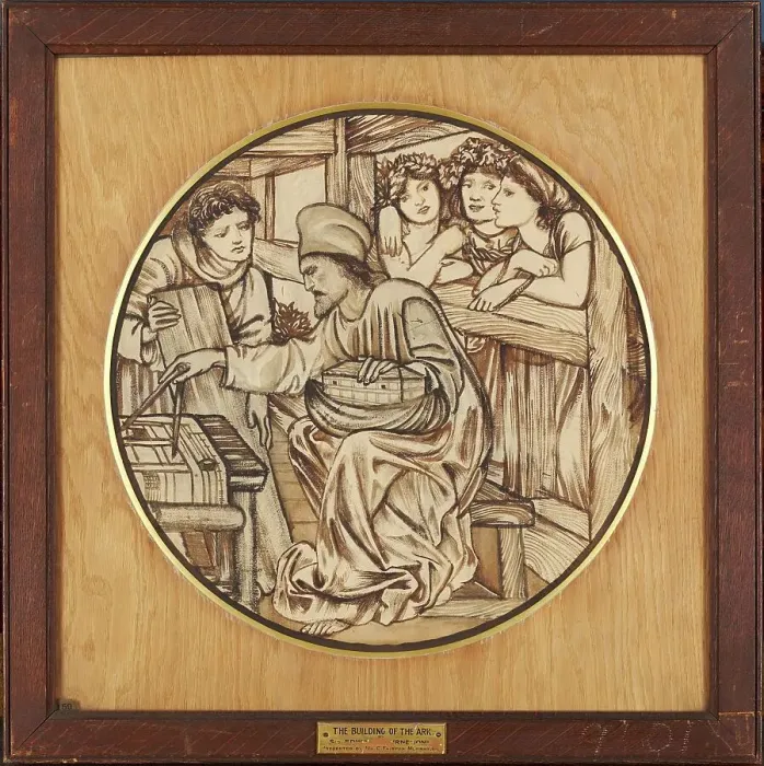 Framed Print : The Building of the Ark, 1863. Creator: Sir Edward Coley Burne-Jones Framed Print : The Building of the Ark, 1863. Creator: Sir Edward Coley Burne-Jones