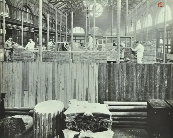 Framed Print : Building class, School of Building, Brixton, London, 1911 Framed Print : Building class, School of Building, Brixton, London, 1911