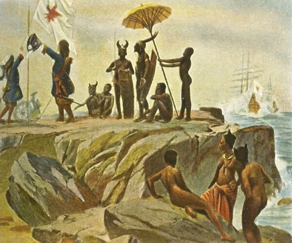 Building colonies on the African coast, 1 January 1683, (1936). Creator: Unknown