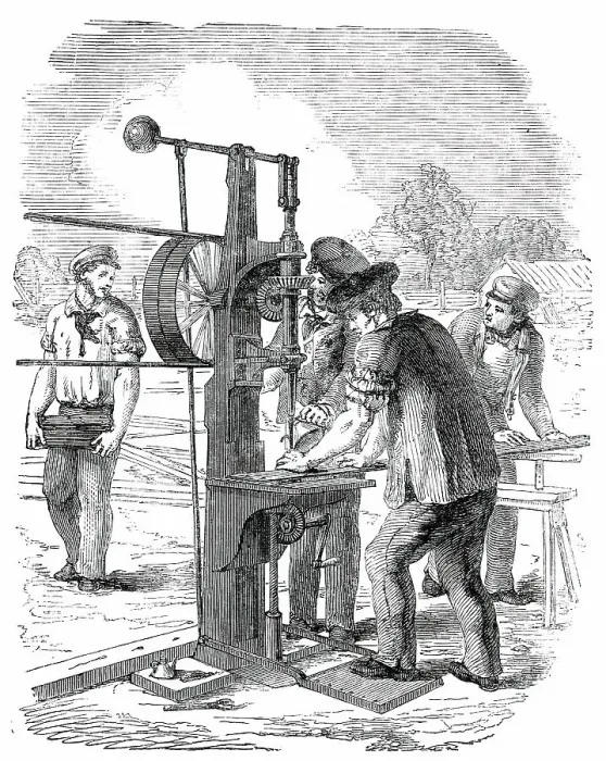 Framed Print : The Building in Hyde Park, for the Great Exhibition of 1851 - Drilling Machine, 1850. Creator: Unknown Framed Print : The Building in Hyde Park, for the Great Exhibition of 1851 - Drilling Machine, 1850. Creator: Unknown