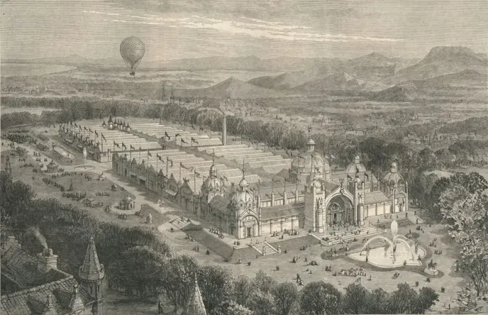 Framed Print : The Building For The International Industrial Exhibition at Edinburgh, 1886. Creator: Unknown Framed Print : The Building For The International Industrial Exhibition at Edinburgh, 1886. Creator: Unknown