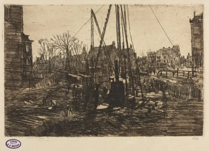 Framed Print : Building Site, Amsterdam. Creator: George Hendrik Breitner (Dutch, 1857-1923) Framed Print : Building Site, Amsterdam. Creator: George Hendrik Breitner (Dutch, 1857-1923)