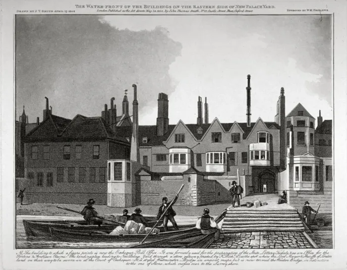 Framed Print : Buildings on the eastern side of New Palace Yard, Palace of Westminster, London, 1808 Framed Print : Buildings on the eastern side of New Palace Yard, Palace of Westminster, London, 1808