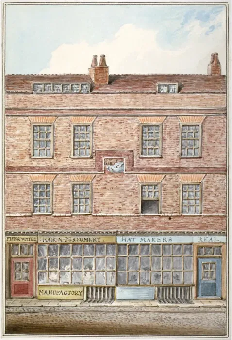 Framed Print : Buildings occupying the former site of the Boars Head Tavern, Eastcheap, City of London, 1800 Framed Print : Buildings occupying the former site of the Boars Head Tavern, Eastcheap, City of London, 1800