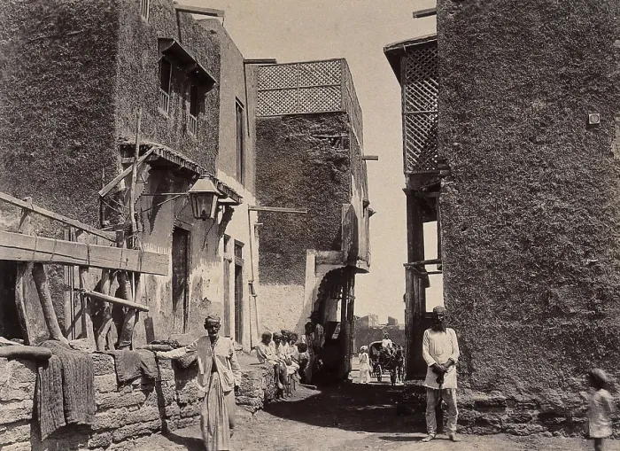 Framed Print : Buildings in the town of Machi Meani, Karachi, India, 1897. Creator: Unknown Framed Print : Buildings in the town of Machi Meani, Karachi, India, 1897. Creator: Unknown