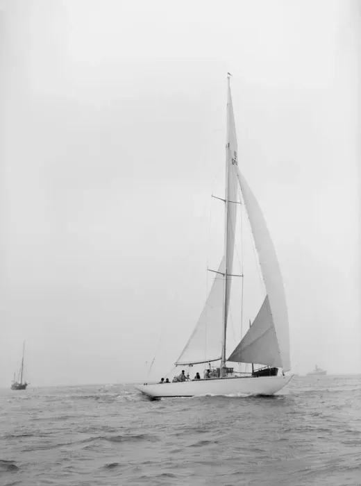 Framed Print : The US built 12 Metre racing yacht Vim, 1939. Creator: Kirk & Sons of Cowes Framed Print : The US built 12 Metre racing yacht Vim, 1939. Creator: Kirk & Sons of Cowes