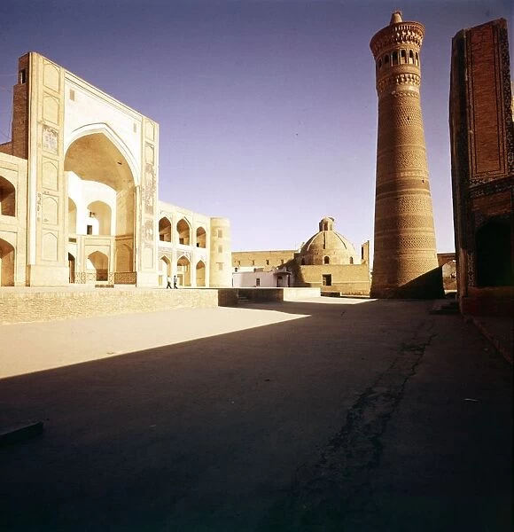 Bukhara, The Kalian Mosque built 15-16th Cnt + Minarfj (1127) Artists: CM Dixon, Unknown