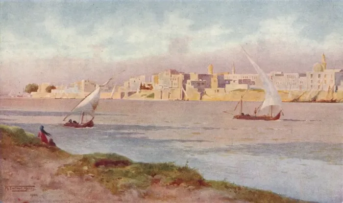 Framed Print : Bulak from Ghezireh, c1880, (1904). Artist: Robert George Talbot Kelly Framed Print : Bulak from Ghezireh, c1880, (1904). Artist: Robert George Talbot Kelly