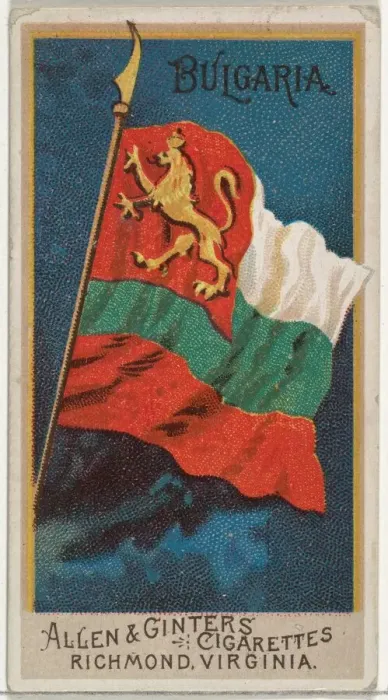 Framed Print : Bulgaria, from Flags of All Nations, Series 2 (N10) for Allen &amp