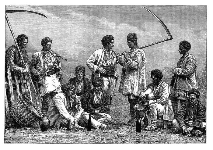 Framed Print : Bulgarian peasants, c1890 Framed Print : Bulgarian peasants, c1890