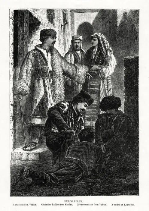 Framed Print : Bulgarians, 1879. Artist: Pierre Fritel Framed Print : Bulgarians, 1879. Artist: Pierre Fritel
