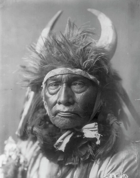 Bull Chief-Apsaroke, c1908. Creator: Edward Sheriff Curtis
