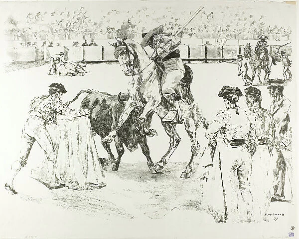 Bull-Fight, 1897. Creator: Alexandre Lunois