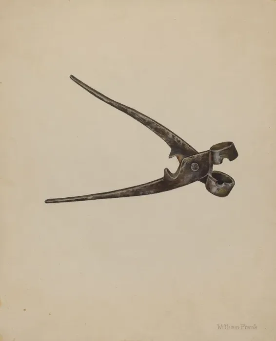 Framed Print : Bullet Mold, c. 1940. Creator: William Frank Framed Print : Bullet Mold, c. 1940. Creator: William Frank