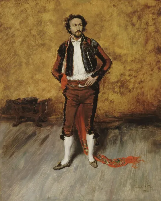 Framed Print : Bullfighter in costume, 1880. Creator: Zacharie Astruc Framed Print : Bullfighter in costume, 1880. Creator: Zacharie Astruc