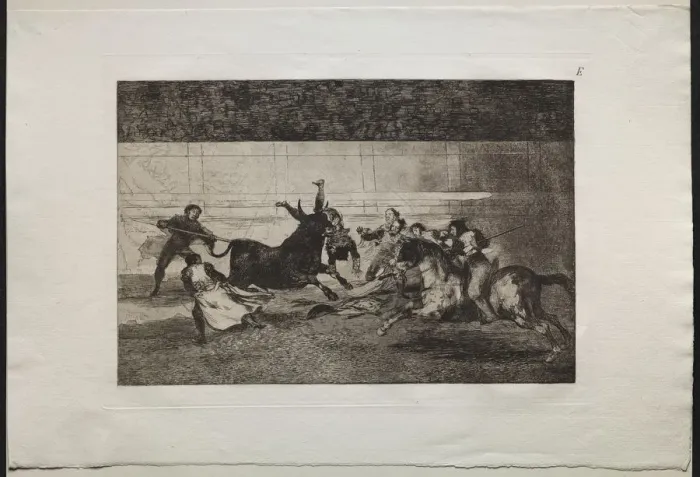 Framed Print : Bullfights: The Death of Pepe Illo (2nd Composition), 1876. Creator: Francisco de Goya (Spanish Framed Print : Bullfights: The Death of Pepe Illo (2nd Composition), 1876. Creator: Francisco de Goya (Spanish