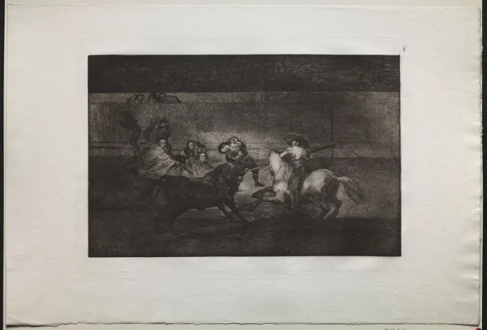 Framed Print : Bullfights: The Death of Pepe Illo (3rd Composition), 1876. Creator: Francisco de Goya (Spanish Framed Print : Bullfights: The Death of Pepe Illo (3rd Composition), 1876. Creator: Francisco de Goya (Spanish