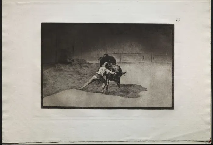 Framed Print : Bullfights: The Famous Martincho Places the Banderillas Playing the Bull with the Movement Framed Print : Bullfights: The Famous Martincho Places the Banderillas Playing the Bull with the Movement