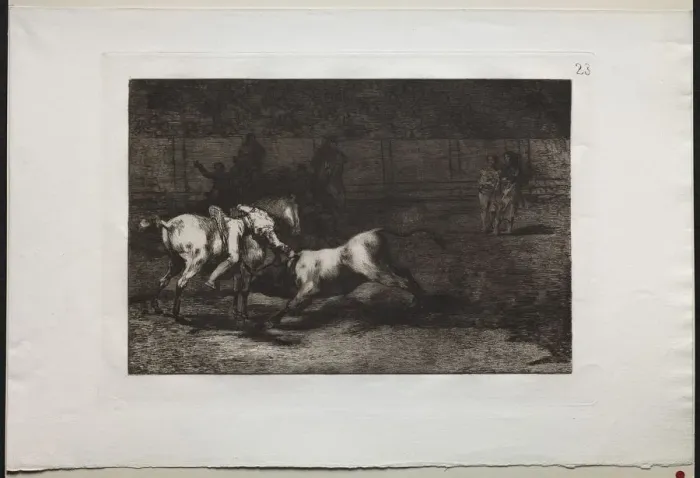 Framed Print : Bullfights: Mariano Ceballos, Alias the Indian, Kills the Bull From his Horse, 1876 Framed Print : Bullfights: Mariano Ceballos, Alias the Indian, Kills the Bull From his Horse, 1876